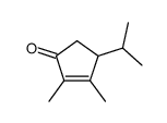 2,3-dimethyl-4-propan-2-ylcyclopent-2-en-1-one Structure