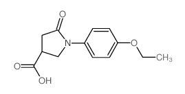 1-(4-乙氧基苯基)-5-氧代吡咯烷-3-羧酸结构式