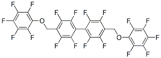 2,2',3,3',5,5',6,6'-Octafluoro-4,4'-bis[(pentafluorophenoxy)methyl]-1,1'-biphenyl结构式
