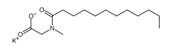 potassium,2-[dodecanoyl(methyl)amino]acetate Structure
