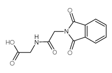 N-((1,3-Dihydro-1,3-dioxo-2H-isoindol-2-yl)acetyl)glycine Structure