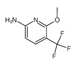 6-METHOXY-5-(TRIFLUOROMETHYL)PYRIDIN-2-AMINE Structure