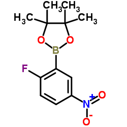 2-(2-氟-5-硝基苯基)-4,4,5,5-四甲基-1,3,2-二氧杂环戊硼烷图片