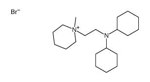 N-cyclohexyl-N-[2-(1-methylpiperidin-1-ium-1-yl)ethyl]cyclohexanamine,bromide结构式