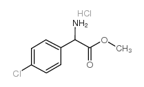 2-氨基-2-(4-氯苯基)乙酸甲酯盐酸盐结构式
