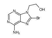 2-(6-amino-8-bromopurin-9-yl)ethanol Structure