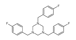 1,3,5-tris[(4-fluorophenyl)methyl]-1,3,5-triazinane结构式