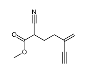 methyl 2-cyano-5-methylidenehept-6-ynoate结构式