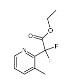 difluoro-(3-methyl-pyridin-2-yl)-acetic acid ethyl ester Structure