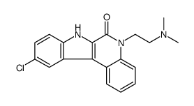 10-chloro-5-(2-dimethylaminoethyl)-7H-indolo(2,3-c)quinoline-6(5H)-one结构式