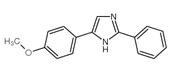 4-(4-甲氧苯基)-2-苯基-1H-咪唑结构式