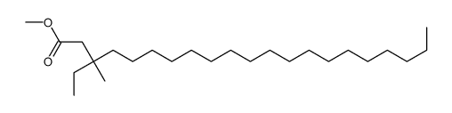 3-Ethyl-3-methylhenicosanoic acid methyl ester结构式