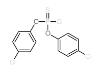 chloro-bis(4-chlorophenoxy)-sulfanylidene-phosphorane结构式