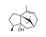 1,4,9,9-Tetramethyl-8a-hydroxy-1,2,6,7,8,8a-hexahydro-3H-3a,7-methano-azulen结构式