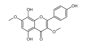 5,8,4'-trihydroxy-3,7-dimethoxyflavone结构式