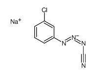 3-(m-chlorophenyl)-2-triazene-1-carbonitrile, sodium salt结构式