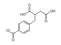 D,L-(p-Nitrobenzyl)succinic Acid Structure