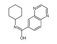6-Quinoxalinecarboxamide,N-cyclohexyl-(9CI)结构式