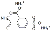 4-sulphophthalic acid, ammonium salt Structure