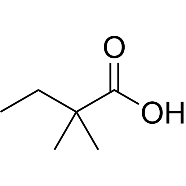 2,2-Dimethylbutanoic acid Structure