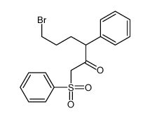 1-(benzenesulfonyl)-6-bromo-3-phenylhexan-2-one Structure