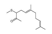 6,10-dimethyl-3-methylsulfanylundeca-5,9-dien-2-one Structure