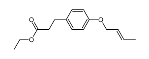 trans-3-<4'-(But-2-enyl-1-oxy)-phenyl>propionsaeureethylester结构式