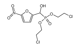 (α-hydroxy-5-nitro-furfuryl)-phosphonic acid bis-(2-chloro-ethyl ester)结构式