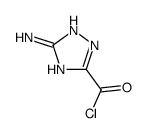 1H-1,2,4-Triazole-3-carbonyl chloride, 5-amino- (9CI) Structure