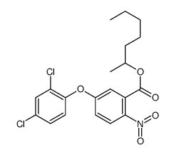 heptan-2-yl 5-(2,4-dichlorophenoxy)-2-nitrobenzoate Structure