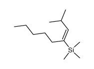 trimethyl-((E)-3-methyl-1-pentyl-but-1-enyl)-silane Structure