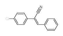 Benzeneacetonitrile,4-chloro-a-(phenylmethylene)-, (aZ)- Structure