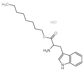 DL-色氨酸辛酯盐酸盐结构式