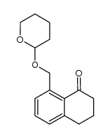 8-(tetrahydro-pyran-2-yloxymethyl)-3,4-dihydro-2H-naphthalen-1-one结构式