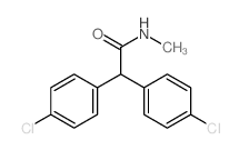 2,2-bis(4-chlorophenyl)-N-methyl-acetamide结构式