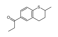 1-(2-methyl-3,4-dihydro-2H-thiochromen-6-yl)propan-1-one结构式