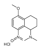 (5-methoxy-8-nitro-1,2,3,4-tetrahydronaphthalen-1-yl)-dimethylazanium,chloride Structure
