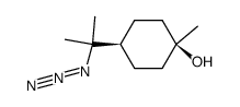 8-Azido-1-hydroxy-trans-p-menthan结构式