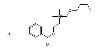 2-benzoyloxyethyl-(butoxymethyl)-dimethylazanium,chloride Structure