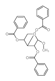 b-D-Xylopyranoside, methyl,tribenzoate (9CI) Structure