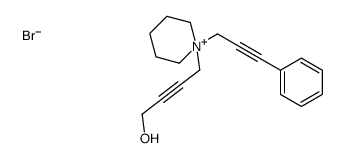 4-[1-(3-phenylprop-2-ynyl)piperidin-1-ium-1-yl]but-2-yn-1-ol,bromide结构式