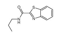 2-Benzothiazolecarboxamide,N-propyl-(9CI) Structure