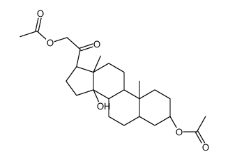 (14β,17R)-3β,14,21-Trihydroxy-5β-pregnan-20-one 3,21-diacetate结构式