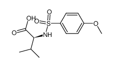 (S)-2-(4-methoxy-benzenesulfonylamino)-3-methylbutyric acid Structure