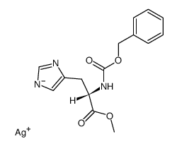 N(α)-benzyloxycarbonyl-L-histidine methyl ester silver salt Structure