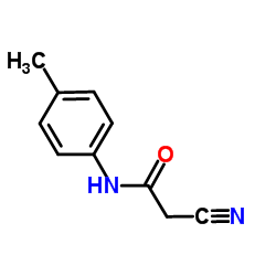 2-Cyano-N-(4-methylphenyl)acetamide Structure