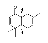 cis-4,4,7-Trimethyl-1,4,4a,5,8,8a-hexahydronaphthalin-1-on结构式