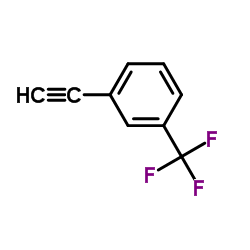 1-乙炔基-3-(三氟甲基)苯结构式