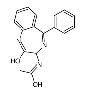 N-(2-氧代-5-苯基-2,3-二氢-1H-苯并[e][1,4]二氮杂革-3-基)-乙酰胺结构式