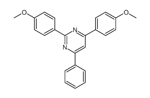 2,4-bis(4-methoxyphenyl)-6-phenylpyrimidine Structure